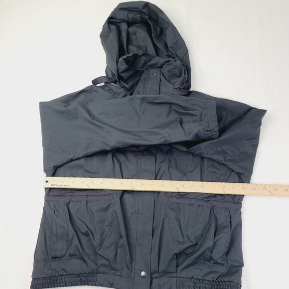 Lululemon Women's Black Hooded Dual Pocket Outdoor Windbrunner Jacket Size 8 - Picture 5 of 6